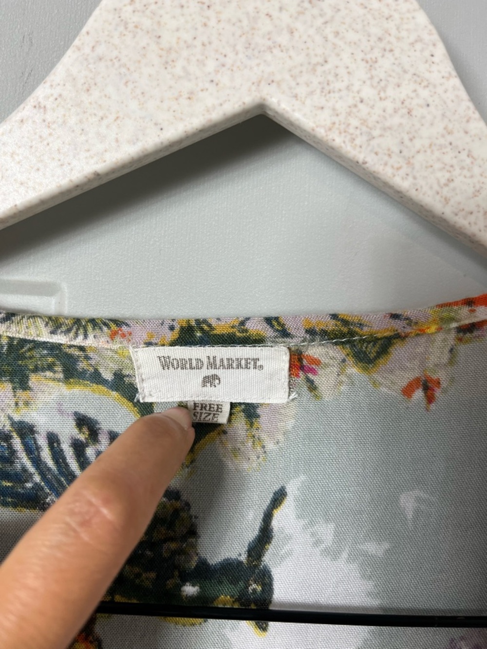 World Market Peacock Print Open Front Longline Kimono One Size - Picture 3 of 6